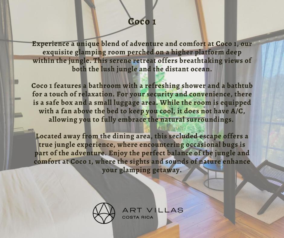 Art Villas Costa Rica, Villas & Glamping 우비타 외부 사진